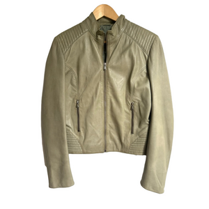 Bod & Christensen Leather Moto
Jacket light green large biker